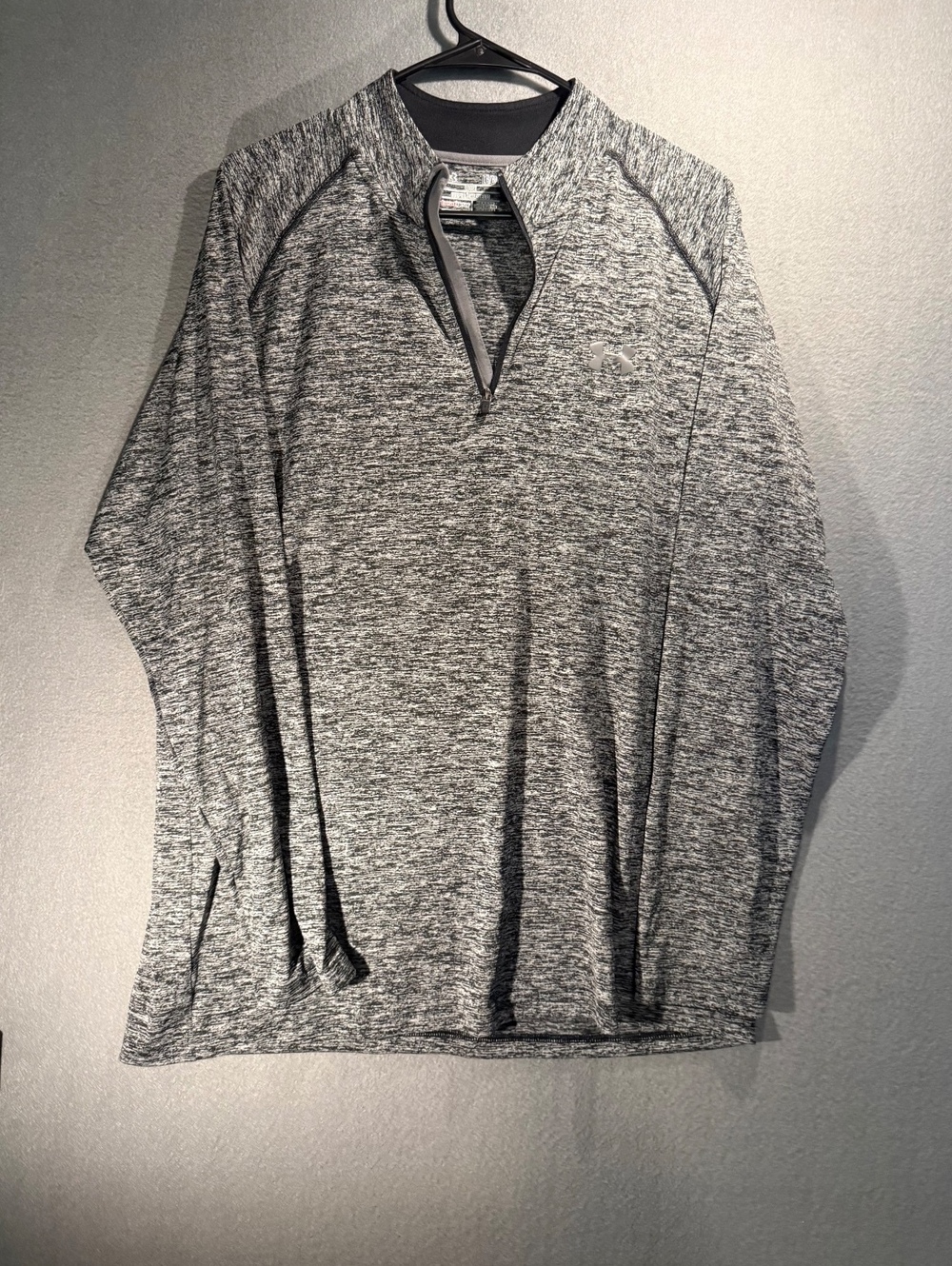 Under Armour Loose Fit Gray HeatGear Pullover Sweatshirt LG